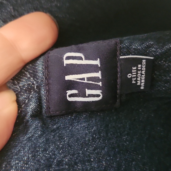 Nwt-Gap Sleeveless Stretch Denim Midi Dress. Size 0P - Picture 12 of 14